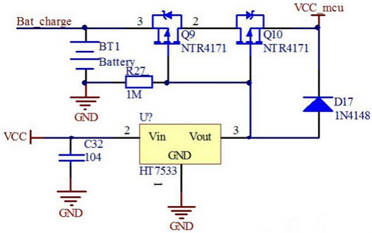 MOS管防倒灌電路