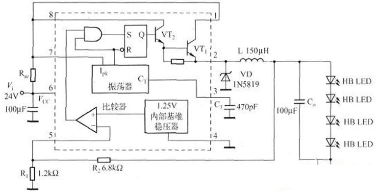 LED恒流源驅(qū)動電路