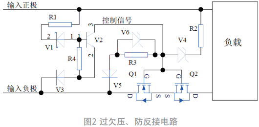 過(guò)欠壓、防反接電路