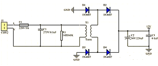 220V轉(zhuǎn)12V 電路