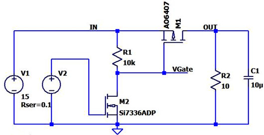 PMOS,NMOS ?分立負(fù)載開(kāi)關(guān)電路