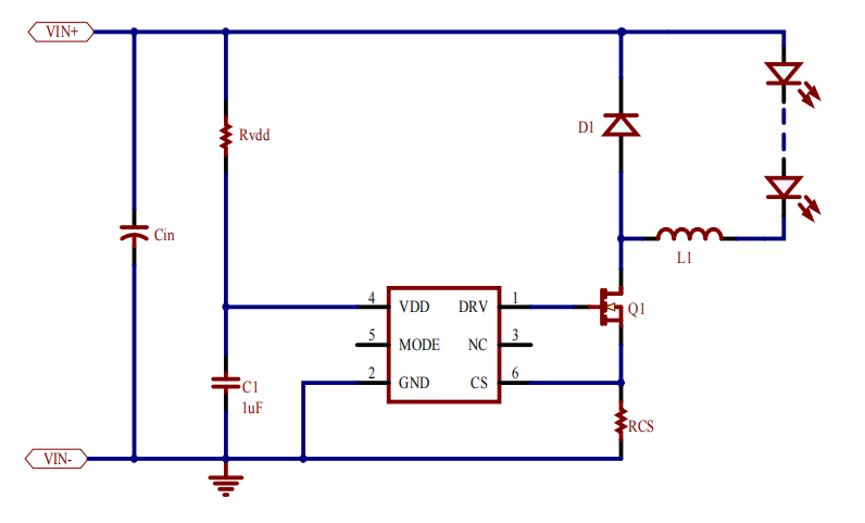 外置MOS管平均電流型LED降壓恒流驅(qū)動(dòng)器