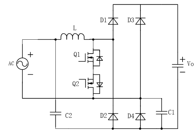 雙向開關(guān)無橋PFC電路